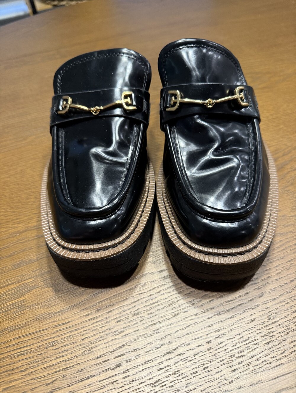 Sam Edelman Black Patent Leather Loafer Size 7.5 - Picture 3 of 12